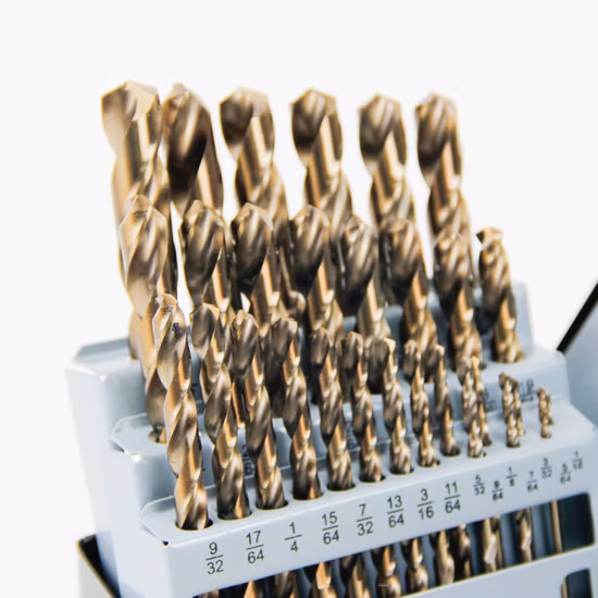 Broca helicoidal HSS totalmente retificada com acabamento brilhante